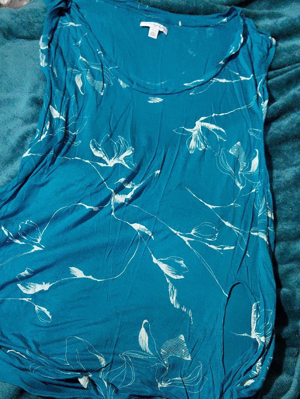 American Eagle Outfitters Teal Sleeveless Top
